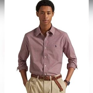 Ralph Lauren Red Checkered Men's Shirt